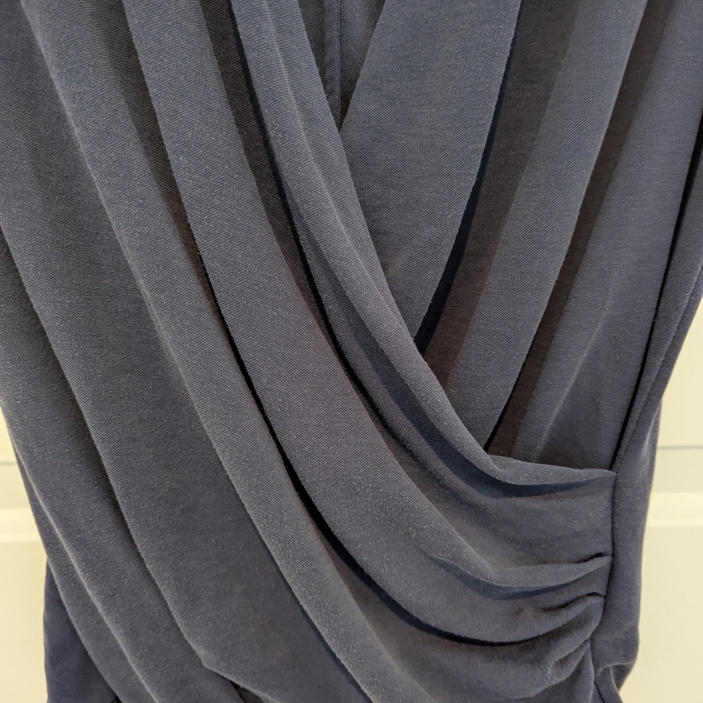 Banana Republic Navy Drape Blouse - Picture 5 of 7